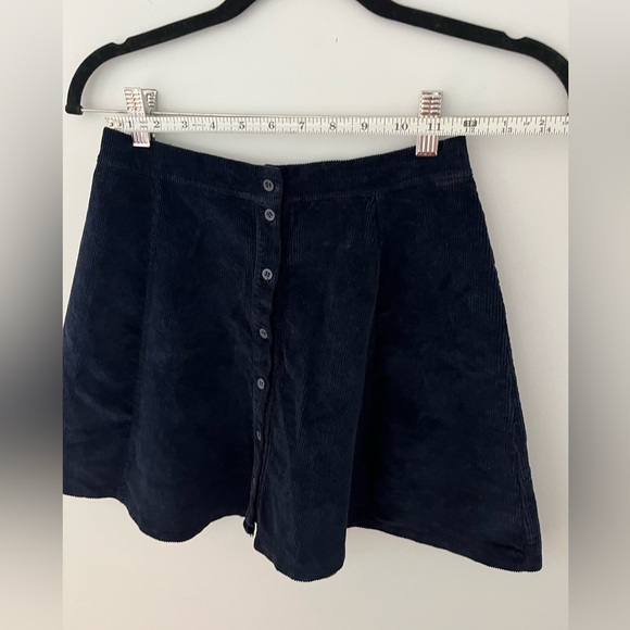 Brandy Melville Navy Button-Front Mini Skirt - Picture 9 of 9